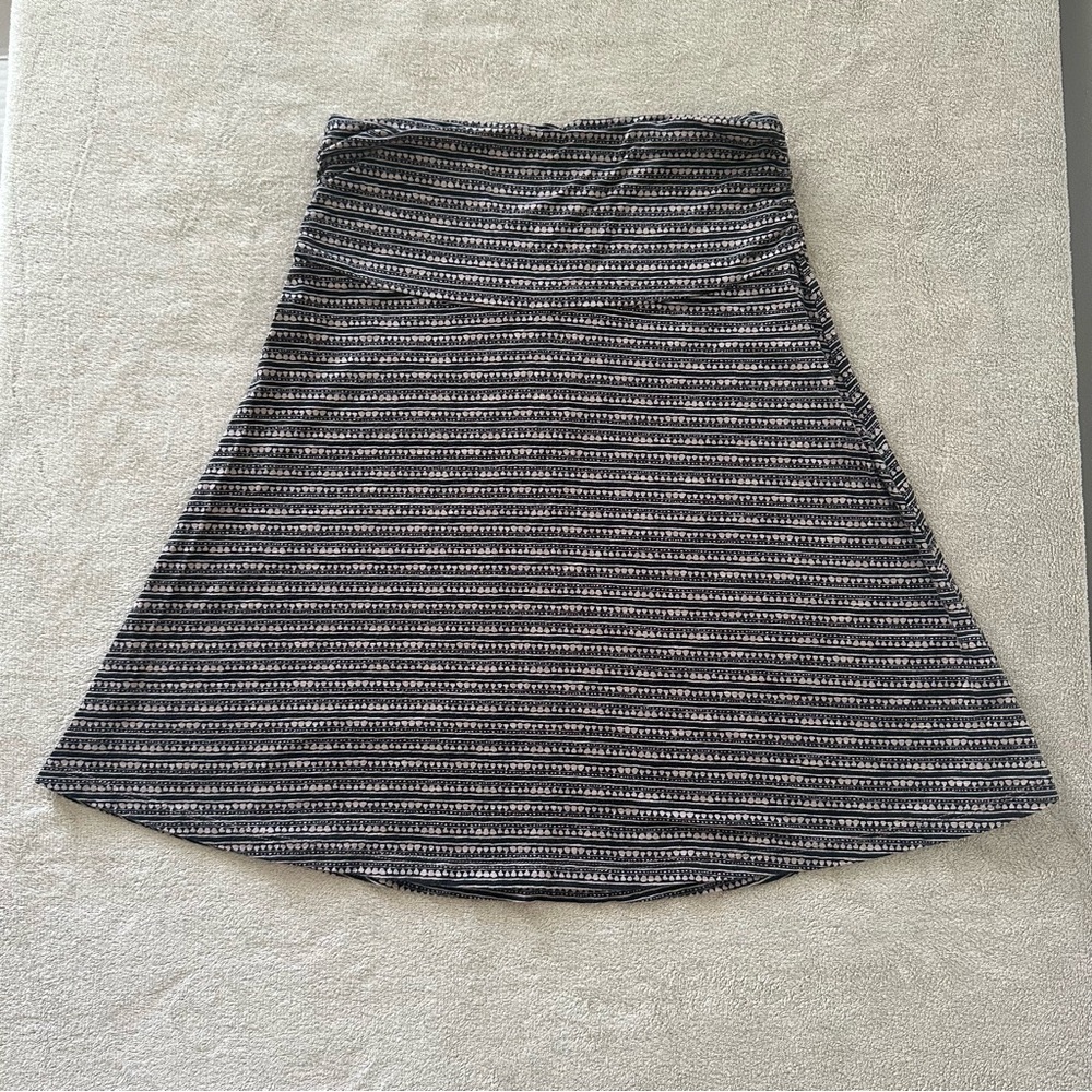 Toad&Co Women's Chaka Skirt XS Organic Cotton Blend Outdoor Active Boho Print